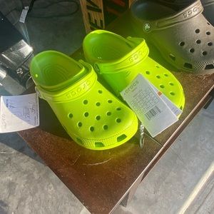 Lime crocs